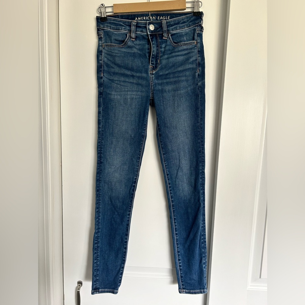 American Eagle - Next Level Stretch - High Rise Jegging - Size 4R - Classic Blue